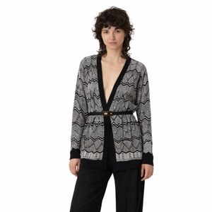 MISSONI Open Faced  Long  Classic Design Cardigan belt not included Size 48